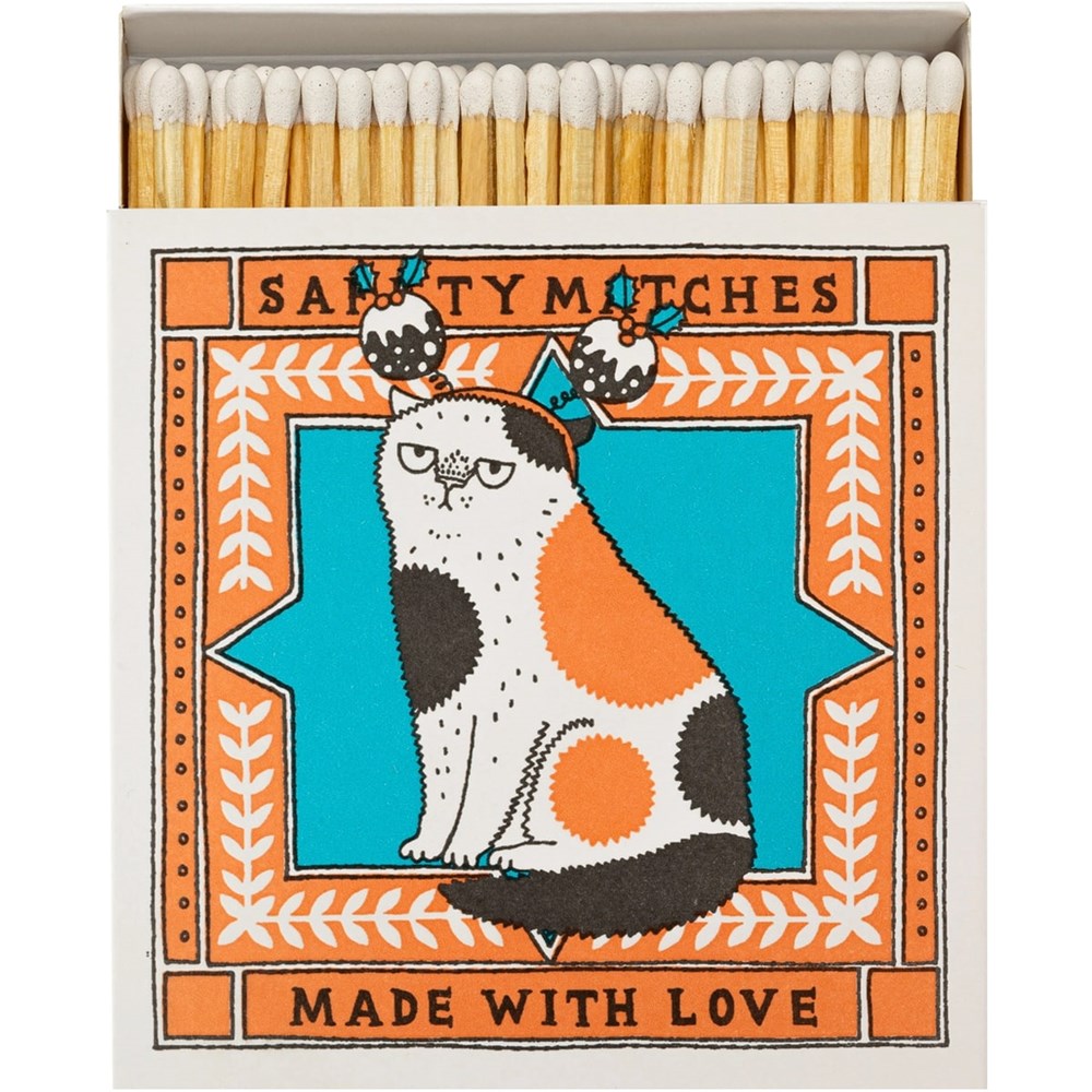 Cat Christmas Matchbox