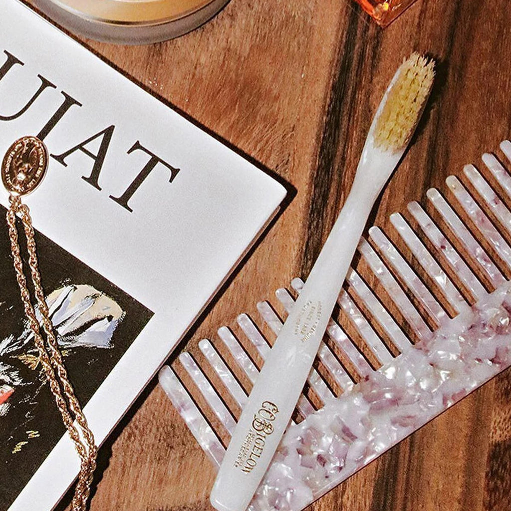 Natural Bristle Toothbrush - Medium Ivory