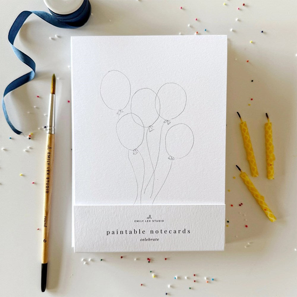 Celebrate Paintable Notecards
