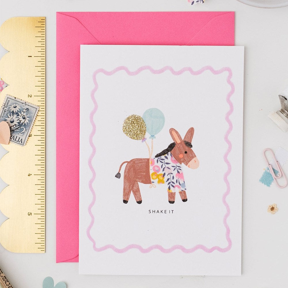 Donkey Birthday Card